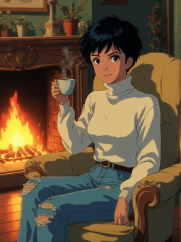 anime style, cartoon...