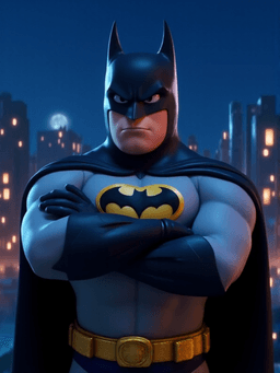 a mario style Batman...