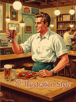 50s illustration sty...