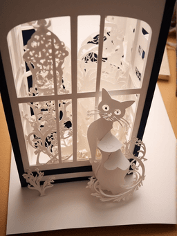 kirigami style of a ...
