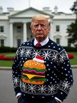 Donald Trump wears a...