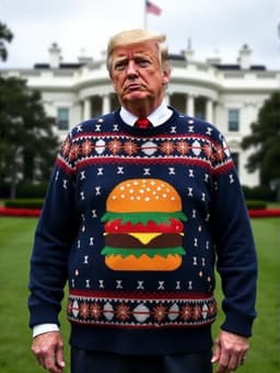 Donald Trump wears a...