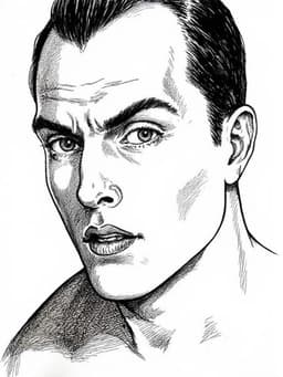 a man closeup face p...