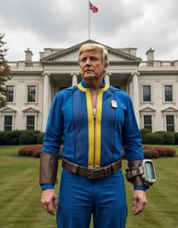 Donald trump wears a...