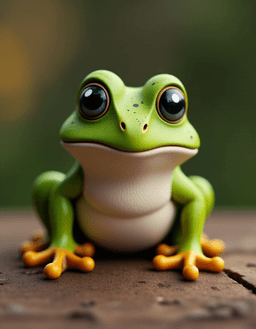 a woodfigurez frog...