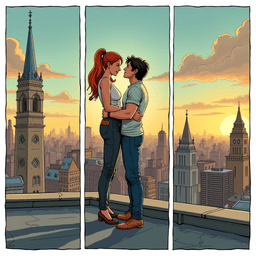 comic book art of A ...