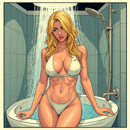 comic book art of A ...