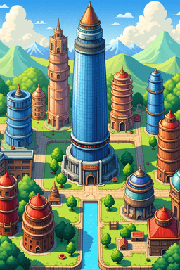 Skyscrapers, 2d game...