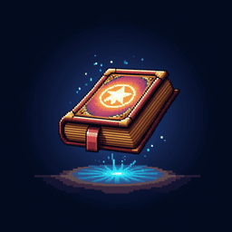 A spellbook with a g...