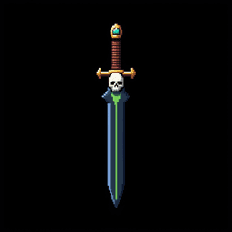 A dark dagger with j...
