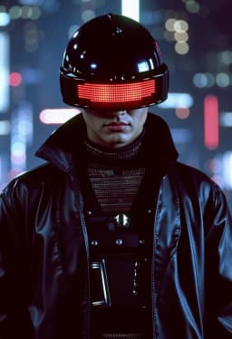 style of 80s cyberpu...